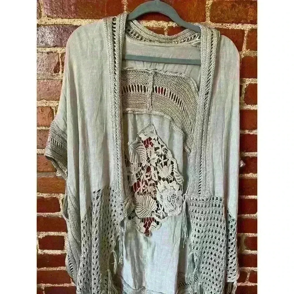 Lacy Blue Duster Overshirt Size Small-Medium, Womens - Picture 5 of 5